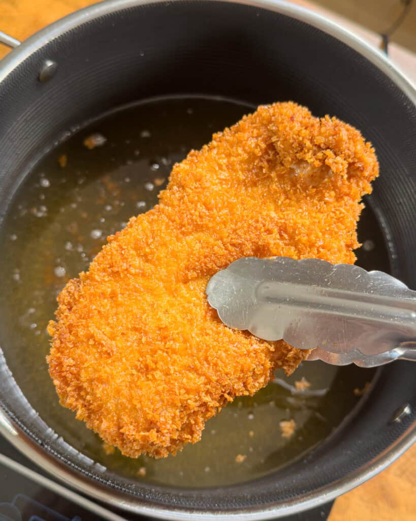 Crispy panko-coated chicken